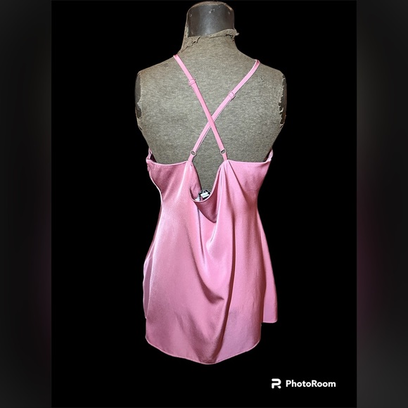 Studio 19 Boutique Dress, Pink/Mauve color, Size XL, Silk Material, Has a zipper - Picture 4 of 5
